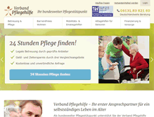 Tablet Screenshot of pflegehilfe.org